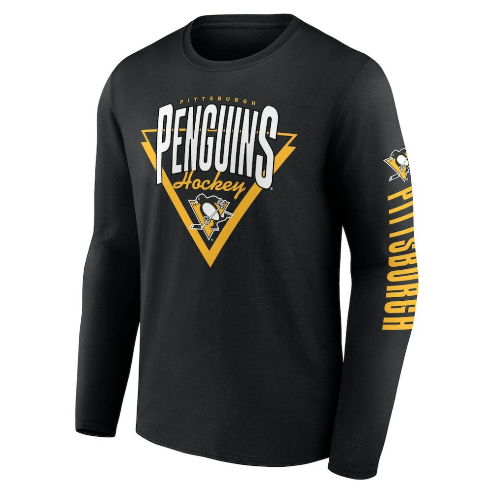 NHL Pittsburgh Penguins Fanatics Headline Long Sleeve T-Shirt - Black