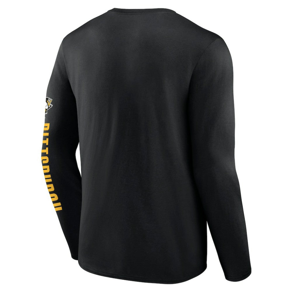 NHL Pittsburgh Penguins Fanatics Headline Long Sleeve T-Shirt - Black