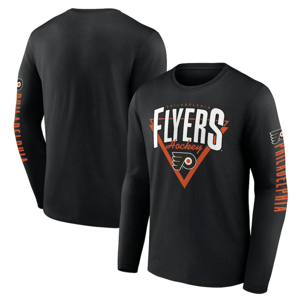 NHL Philadelphia Flyers Fanatics Headline Long Sleeve T-Shirt - Black