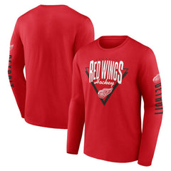 NHL Detroit Red Wings Fanatics Headline Long Sleeve T-Shirt - Red