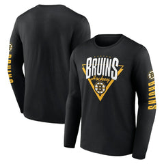NHL Boston Bruins Fanatics Headline Long Sleeve T-Shirt - Black