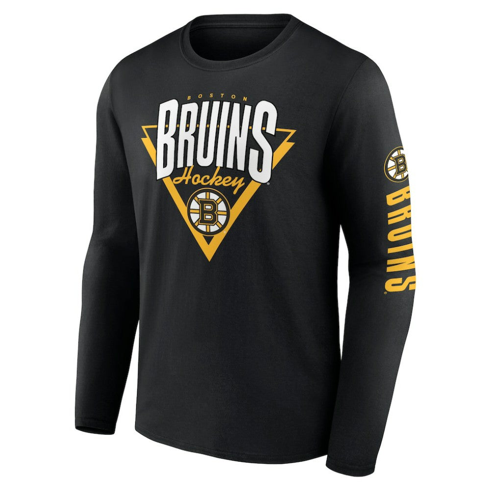 NHL Boston Bruins Fanatics Headline Long Sleeve T-Shirt - Black