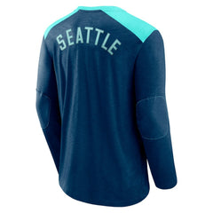 NHL Seattle Kraken Fanatics Iconic Exclusive Long Sleeve T-Shirt - Deep Sea Blue