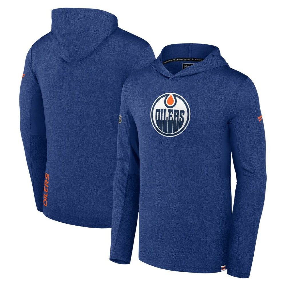NHL Edmonton Oilers Fanatics Authentic Pro Lightweight Pullover Hoodie - Royal