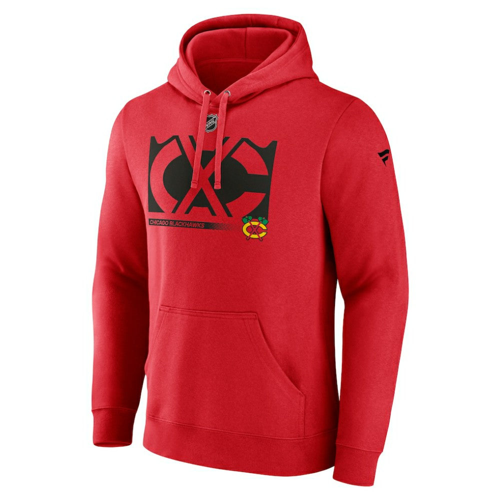 NHL Chicago Blackhawks Fanatics Fleece Pullover Hoodie - Red