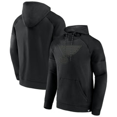 NHL St. Louis Blues Fanatics Black Ice Defender Raglan Pullover Hoodie