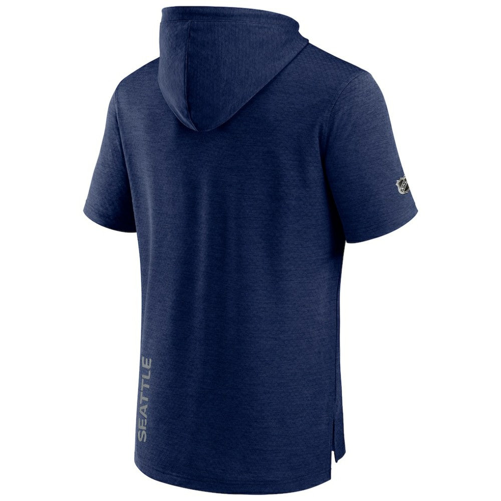 NHL Seattle Kraken Fanatics Authentic Pro Pullover Hoodie - Heather Deep Sea Blue