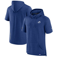 NHL Tampa Bay Lightning Fanatics Authentic Pro Pullover Hoodie - Heather Blue