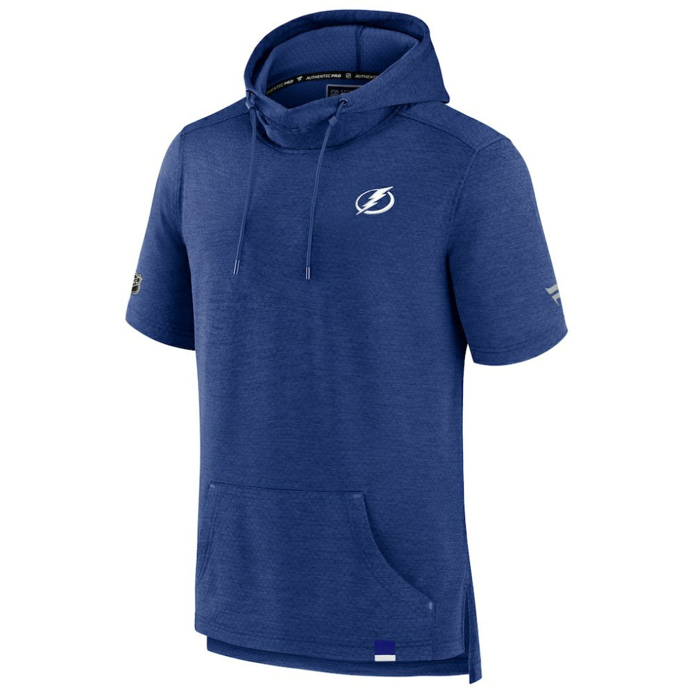 NHL Tampa Bay Lightning Fanatics Authentic Pro Pullover Hoodie - Heather Blue