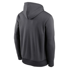 Miami Dolphins Team Muscle Performance Fleece Pullover Hoodie Anthracite