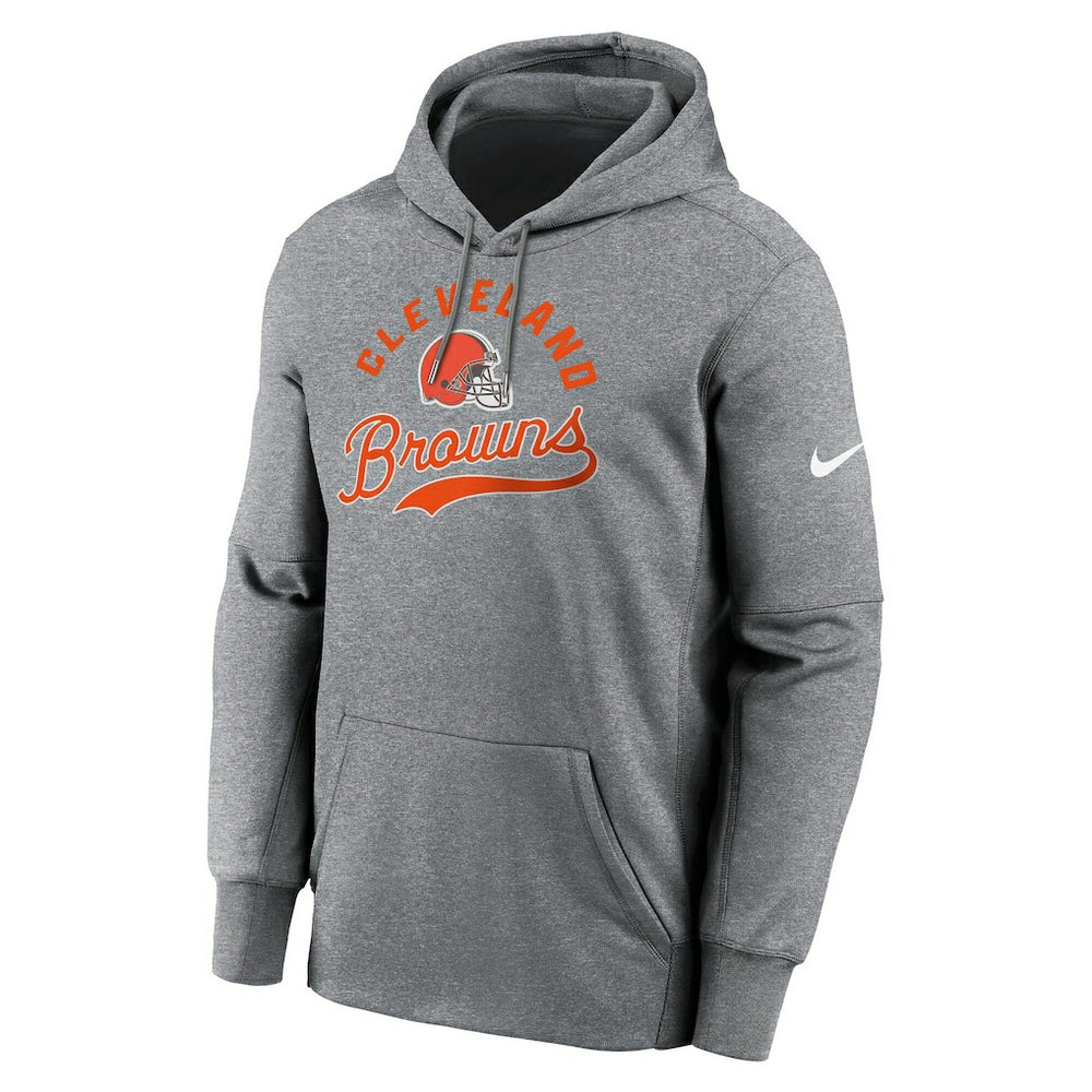 Cleveland Browns Performance Fleece Pullover Hoodie Heather Gray