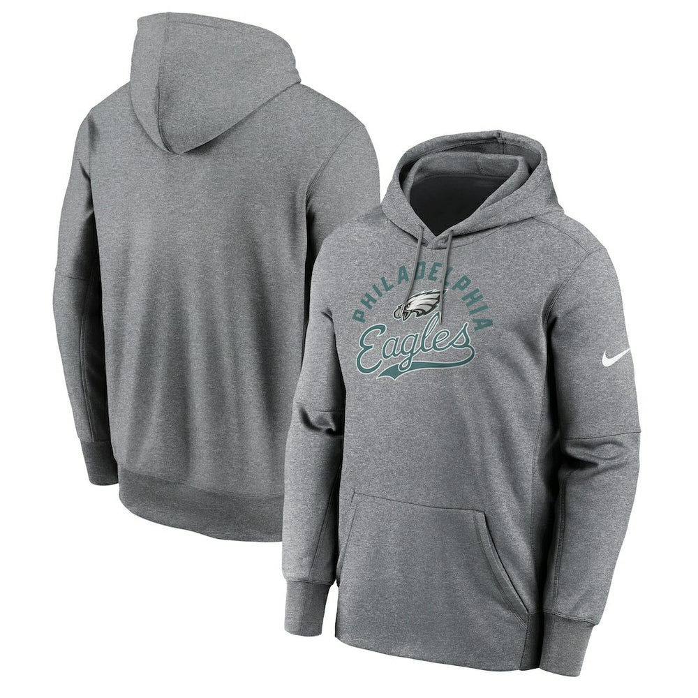 Philadelphia Eagles Performance Fleece Pullover Hoodie Heather Gray