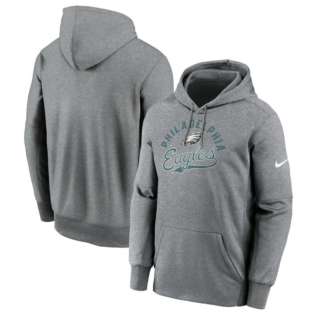 Philadelphia Eagles Performance Fleece Pullover Hoodie Heather Gray