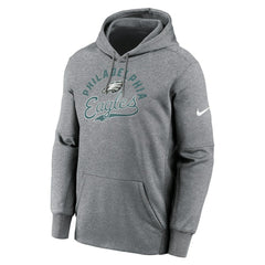 Philadelphia Eagles Performance Fleece Pullover Hoodie Heather Gray