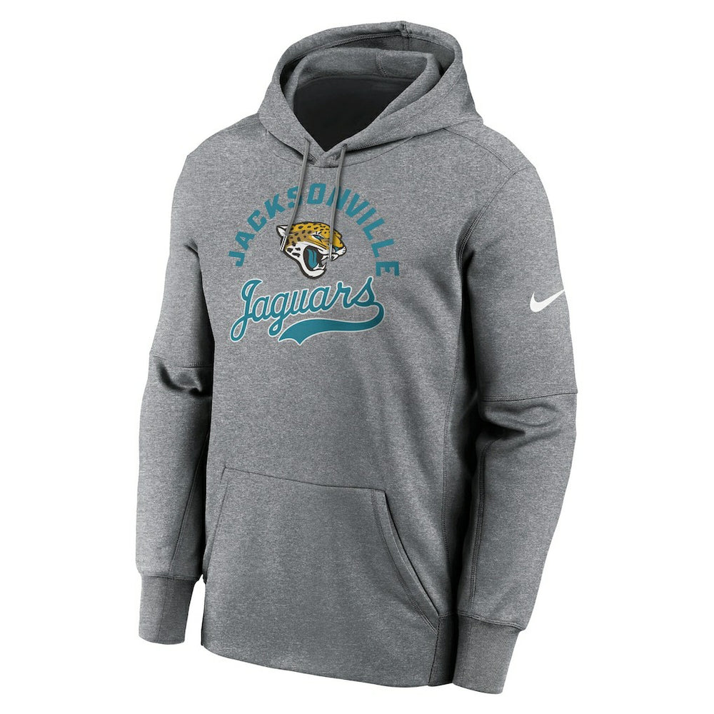 Jacksonville Jaguars Performance Fleece Pullover Hoodie Heather Gray