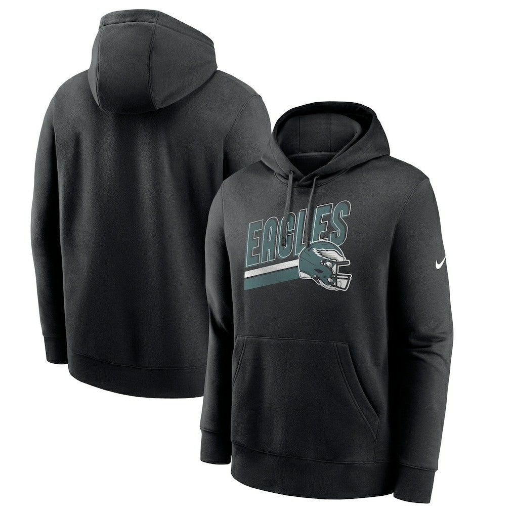 Philadelphia Eagles Club Fleece Pullover Hoodie Black