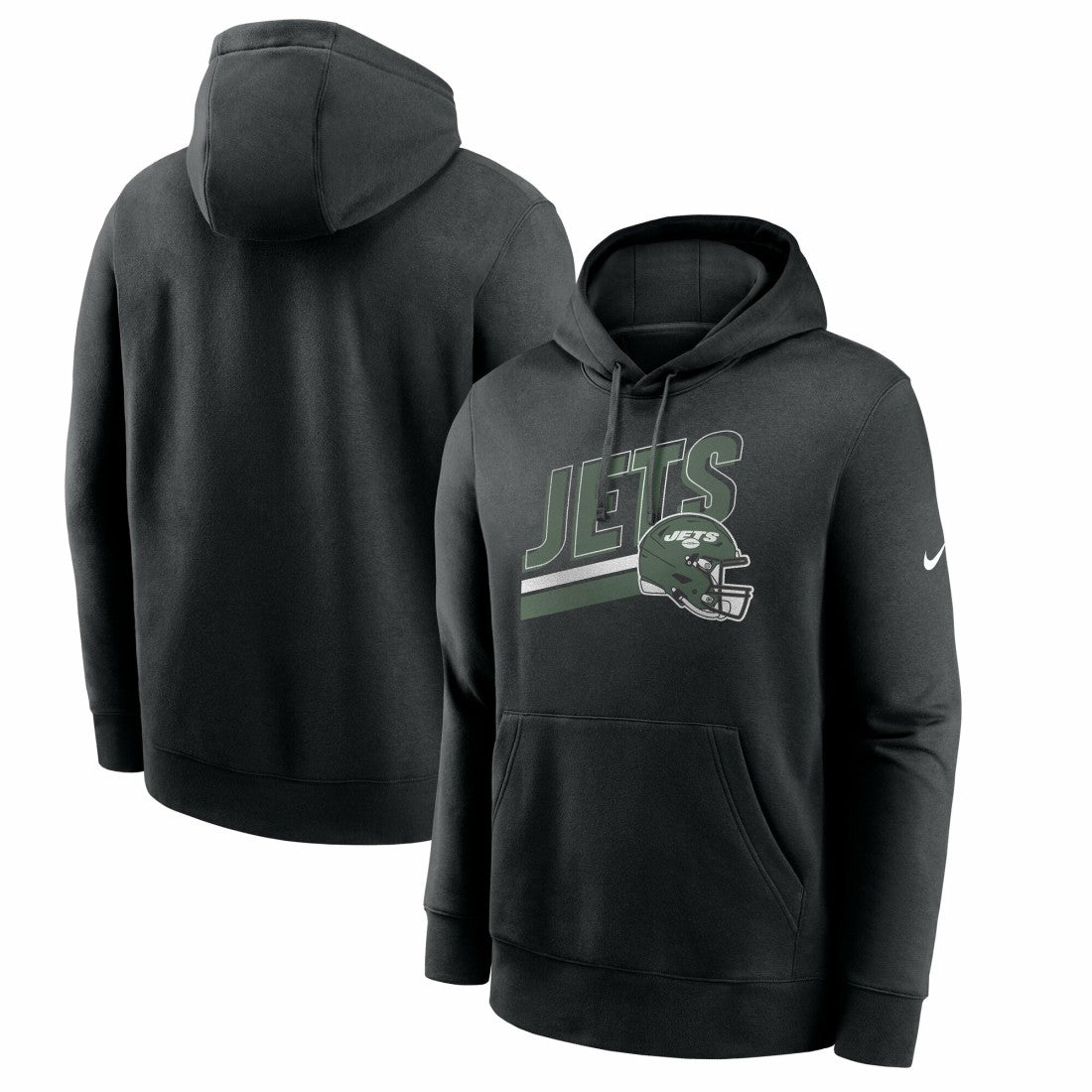 New York Jets Club Fleece Pullover Hoodie Black