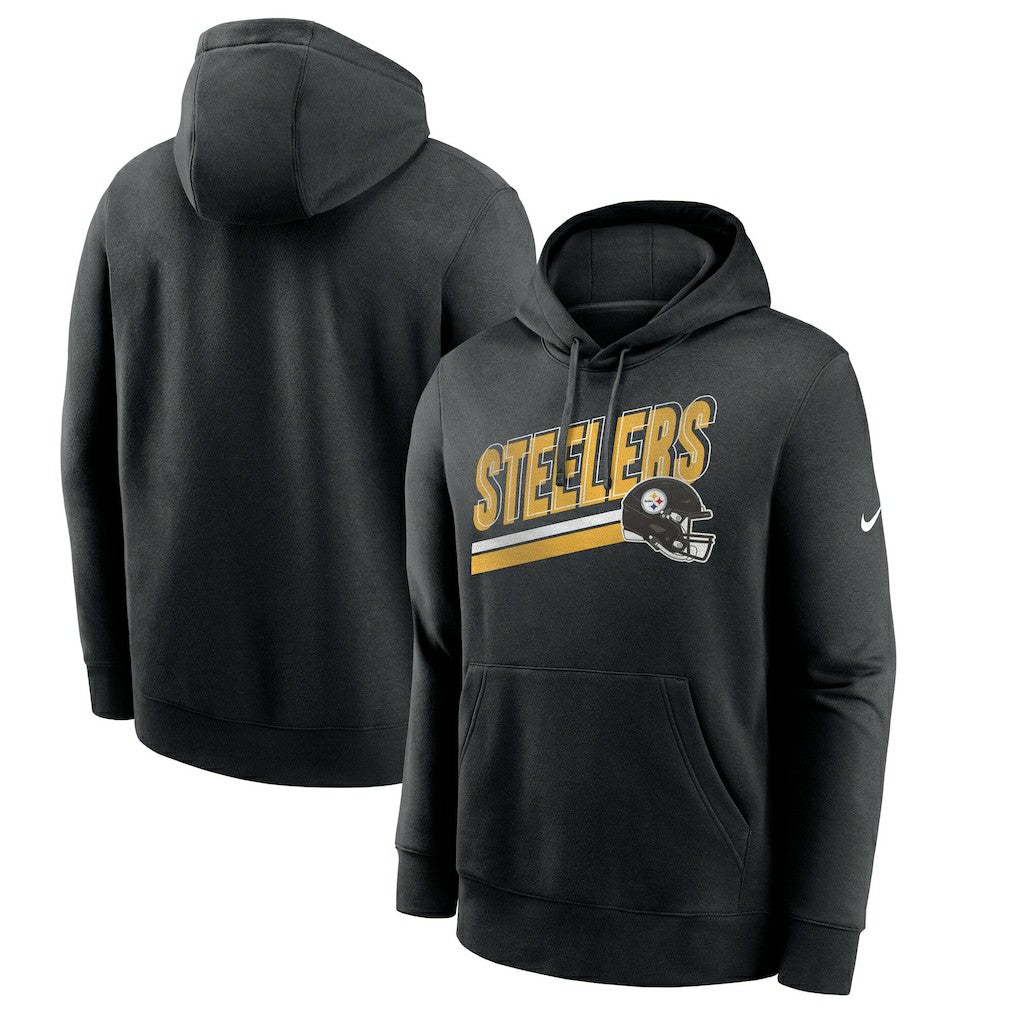 Pittsburgh Steelers Club Fleece Pullover Hoodie Black