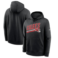Kansas City Chiefs Club Fleece Pullover Hoodie Black