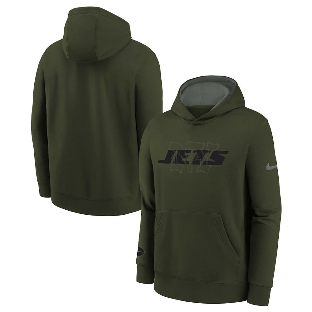 New York Jets Youth 2025 Rivalries Collection Club Hoodie Gotham Green
