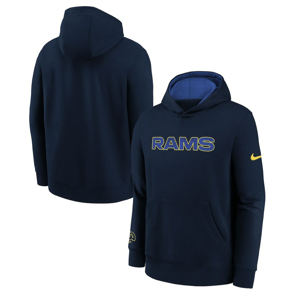 Los Angeles Rams Youth 2025 Rivalries Collection Club Hoodie Midnight Blue