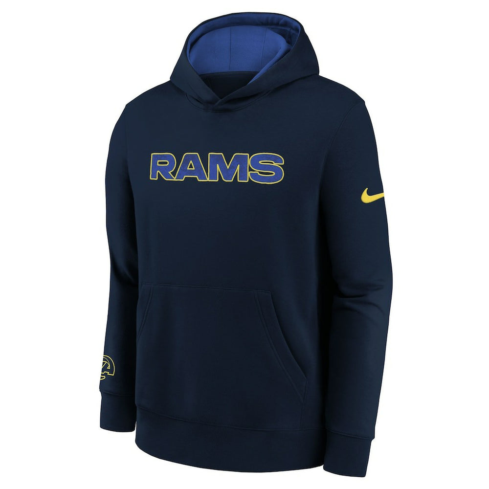 Los Angeles Rams Youth 2025 Rivalries Collection Club Hoodie Midnight Blue