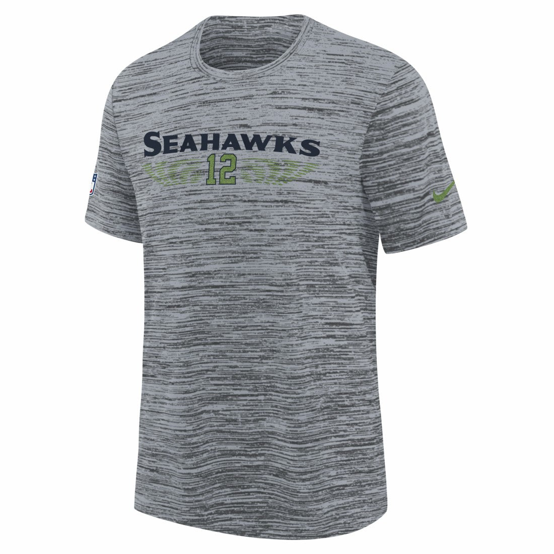 Seattle Seahawks Youth 2025 Rivalries Collection Sideline Velocity Dri-FIT T-Shirt Wolf Gray