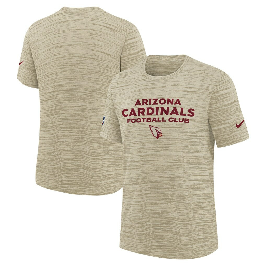 Arizona Cardinals Youth 2025 Rivalries Collection Sideline Velocity Dri-FIT T-Shirt Natural