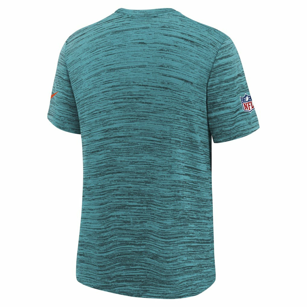 Miami Dolphins Youth 2025 Rivalries Collection Sideline Velocity Dri-FIT T-Shirt Turbo Green