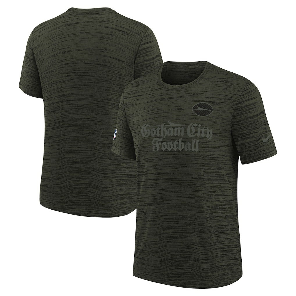 New York Jets Youth 2025 Rivalries Collection Sideline Velocity Dri-FIT T-Shirt Gotham Green