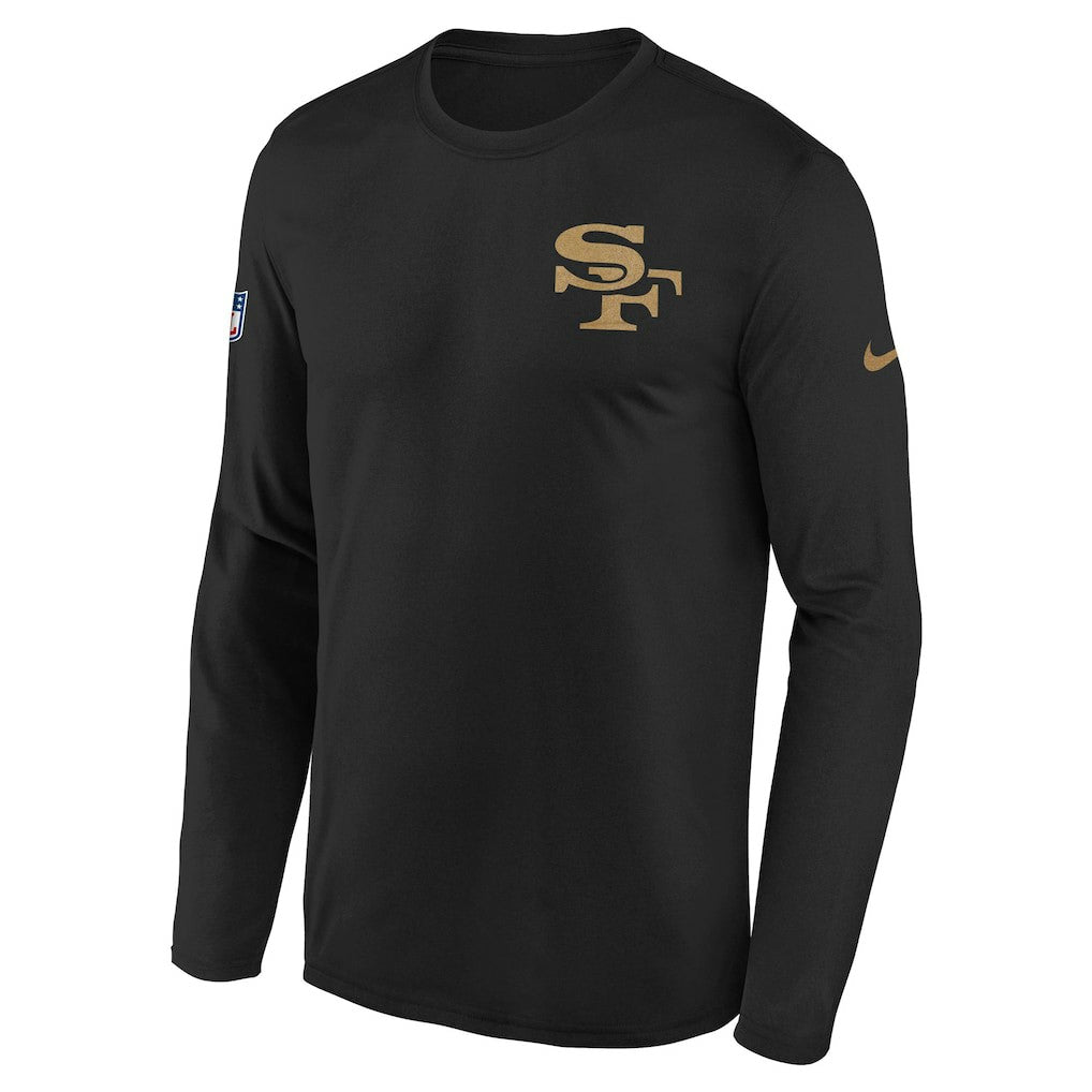 San Francisco 49ers Youth 2025 Rivalries Collection Sideline Legend Dri-FIT Long Sleeve T-Shirt Black