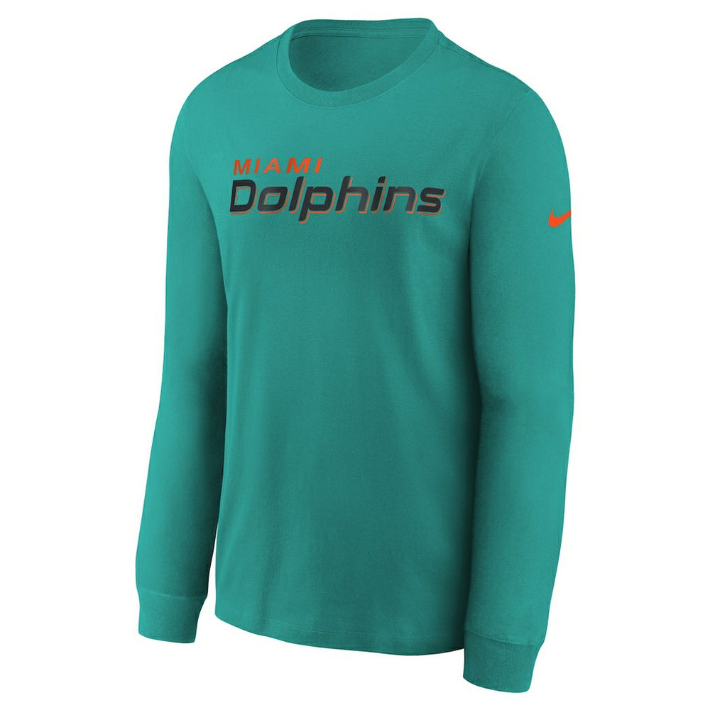 Miami Dolphins Youth 2025 Rivalries Collection Long Sleeve T-Shirt Turbo Green