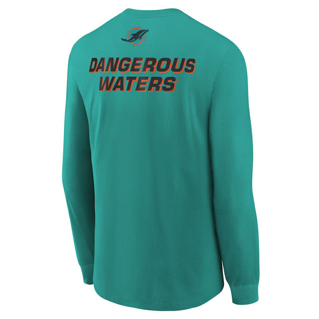 Miami Dolphins Youth 2025 Rivalries Collection Long Sleeve T-Shirt Turbo Green