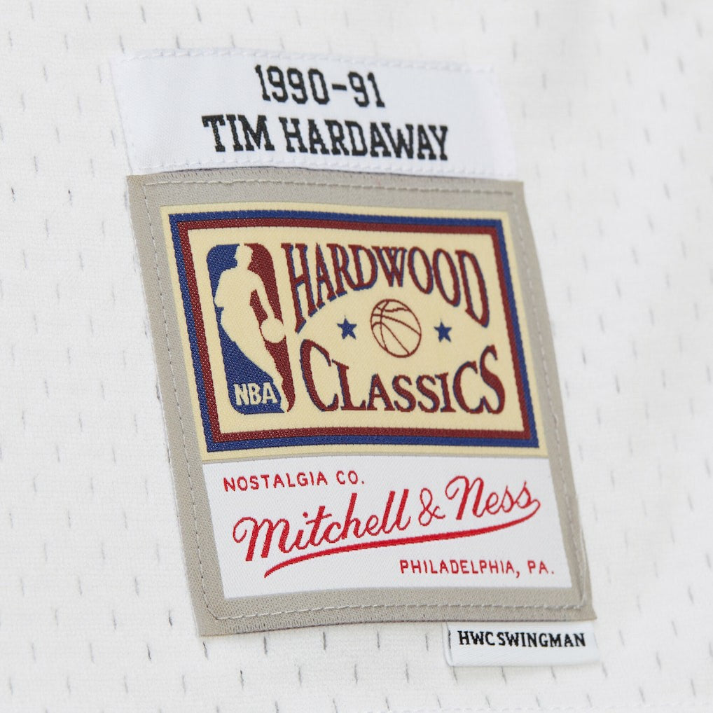 Tim Hardaway Golden State Warriors Hardwood Classics 1990/91 Swingman Jersey White