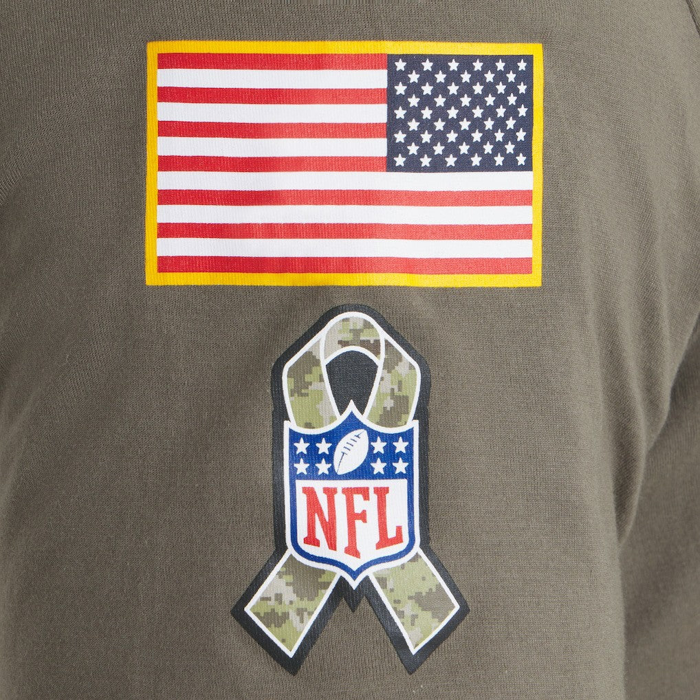 Joe Burrow Cincinnati Bengals 2025 Salute to Service Name & Number T-Shirt Olive