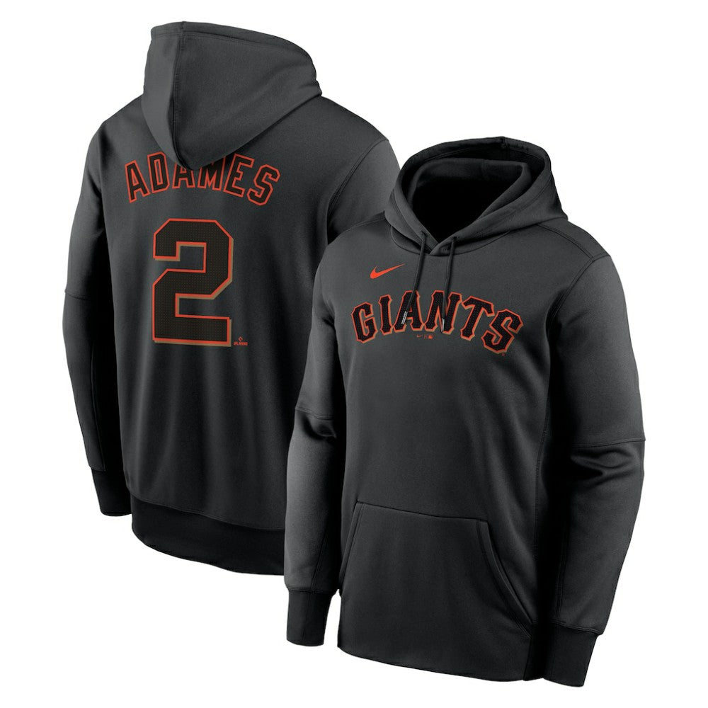 Willy Adames San Francisco Giants Nike Name & Number Performance Pullover Hoodie - Black Hoodies
