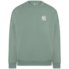 New York Yankees Levelwear Women's Luxe Signature Tri-Blend Pullover Sweatshirt - Sage Green Pullover