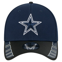 Dallas Cowboys New Era Visor Hit 39THIRTY Flex Hat Navy/Black