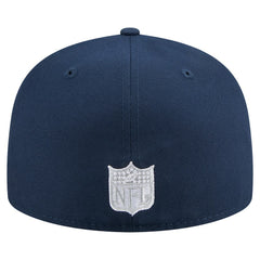 Dallas Cowboys New Era Throwback Oversized 59FIFTY Fitted Hat Navy