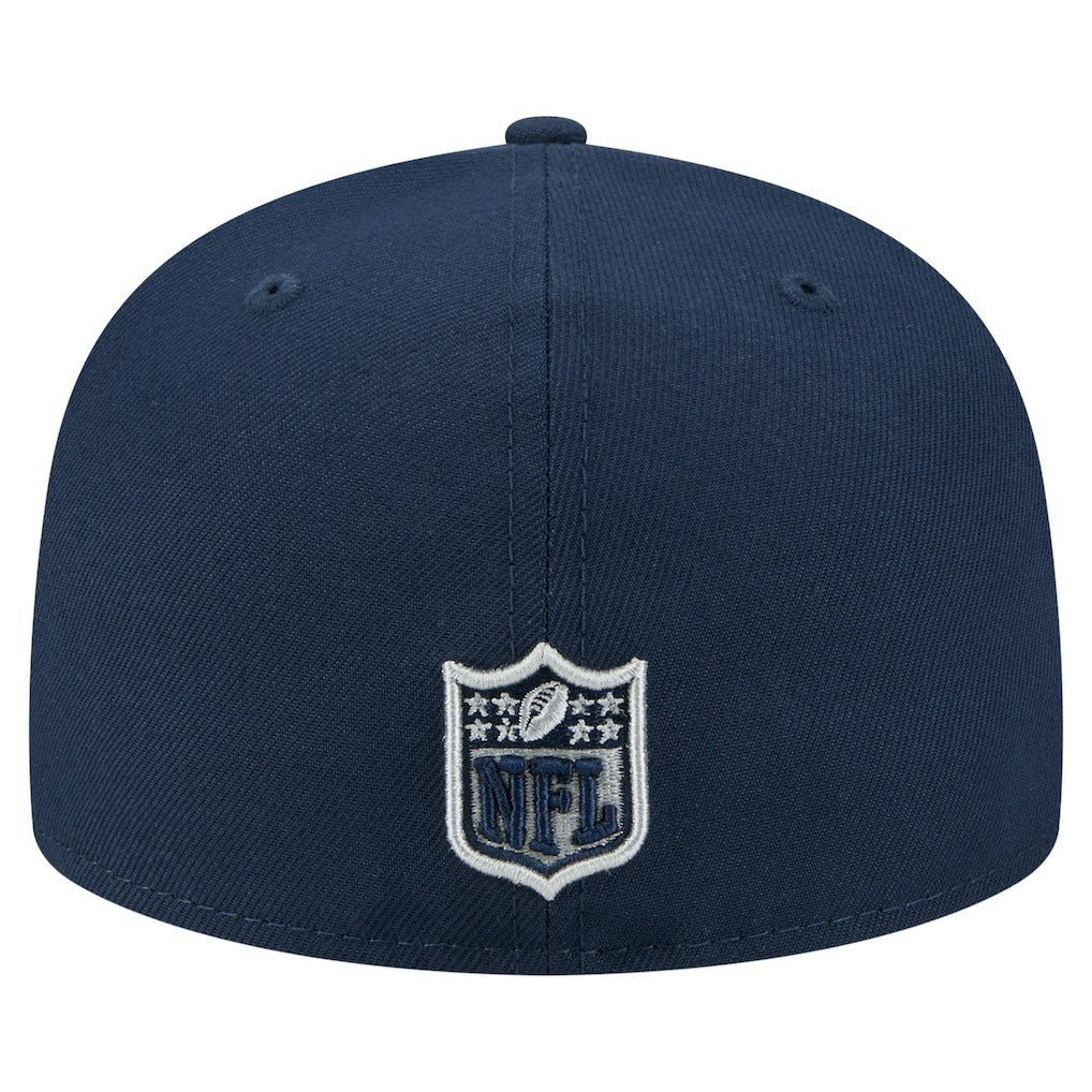 Dallas Cowboys New Era Oversized 59FIFTY Fitted Hat Navy