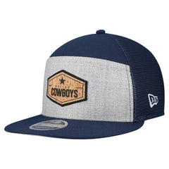 Dallas Cowboys New Era Cork Split Panel 9FIFTY Trucker Snapback Hat Gray/Navy