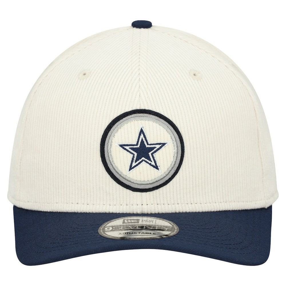 Dallas Cowboys New Era Loyal Corduroy 9SEVENTY Adjustable Hat Cream