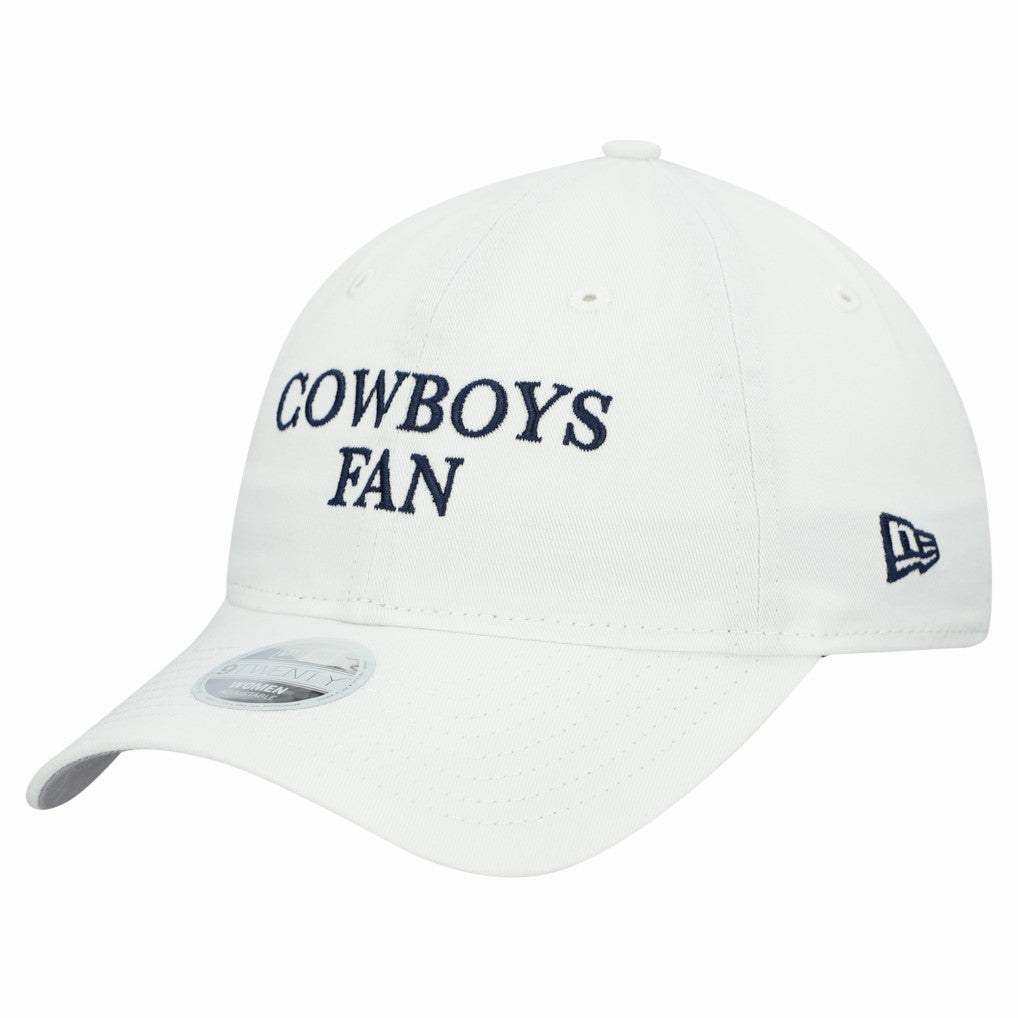 Dallas Cowboys New Era Women's Team Fan 9TWENTY Adjustable Hat White