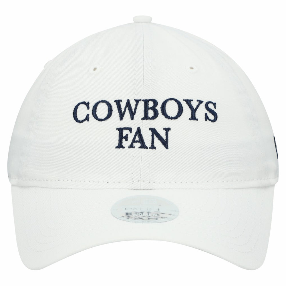 Dallas Cowboys New Era Women's Team Fan 9TWENTY Adjustable Hat White
