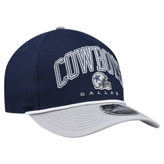 Dallas Cowboys New Era Arch 9FORTY A-Frame M-Crown Adjustable Hat Navy