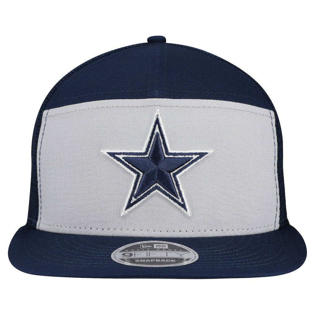 Dallas Cowboys New Era Outdoor Split Panel 9FIFTY Snapback Hat Gray/Navy