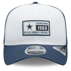 Dallas Cowboys New Era Established Patch 9SEVENTY Adjustable Hat White/Navy