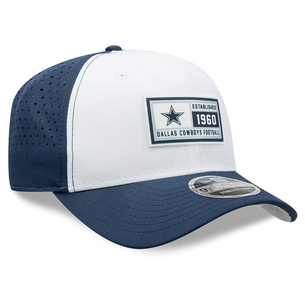 Dallas Cowboys New Era Established Patch 9SEVENTY Adjustable Hat White/Navy