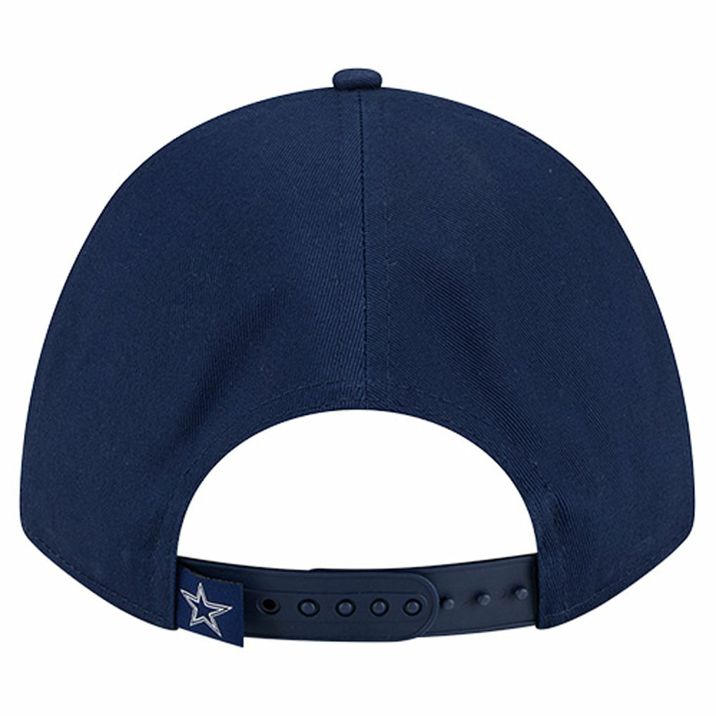 Dallas Cowboys New Era Women's Metallic A-Frame 9FORTY Adjustable Hat Navy