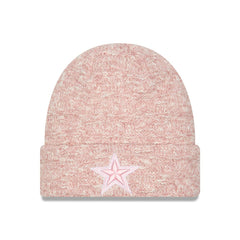 Dallas Cowboys New Era Women's Metallic Cuffed Knit Hat Pink